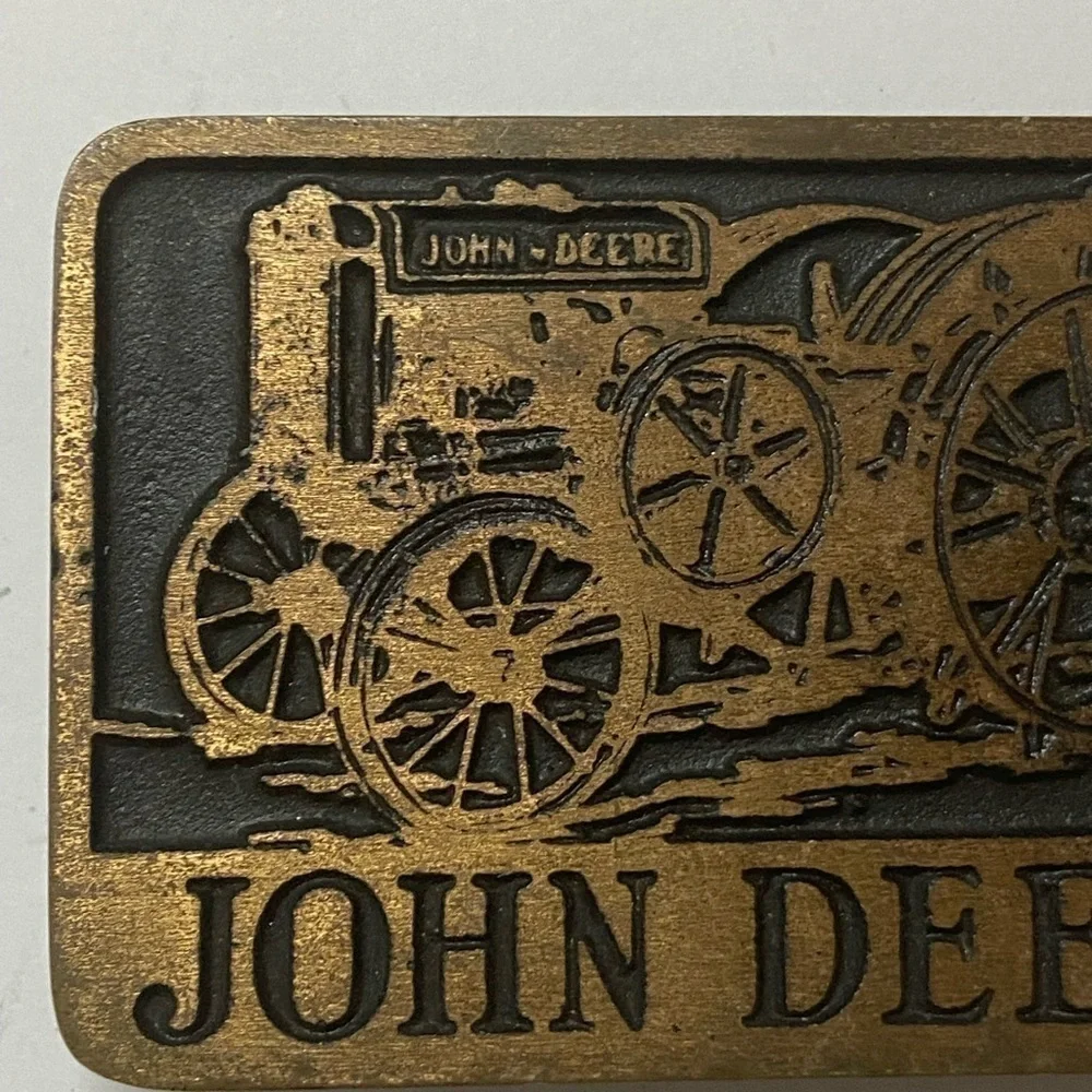 Bronze John Deere Limited Edition Belt Buckles D GPWT Western Tractor Farm